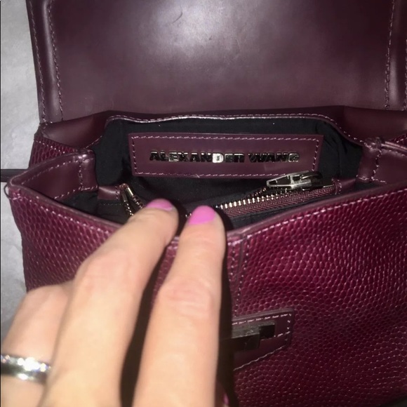 SEND OFFERS! Alexander Wang Marion Prisma burgundy - Picture 8 of 10